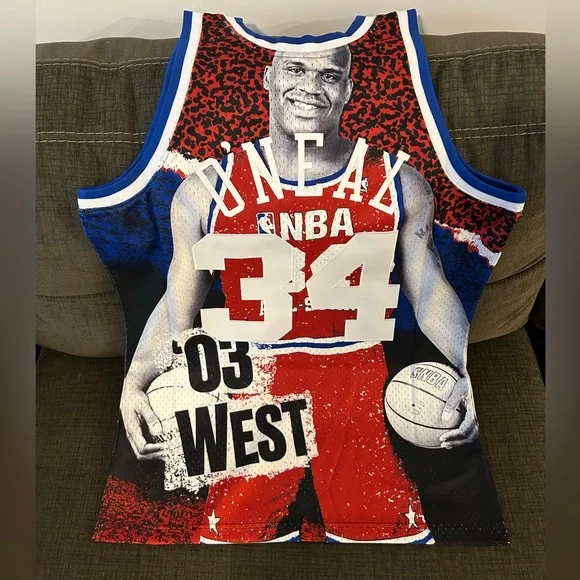 $150 Mitchell & Ness Shaquille O'Neal All Star 2003 Swingman Jersey Men’s Sz: L - Picture 5 of 6